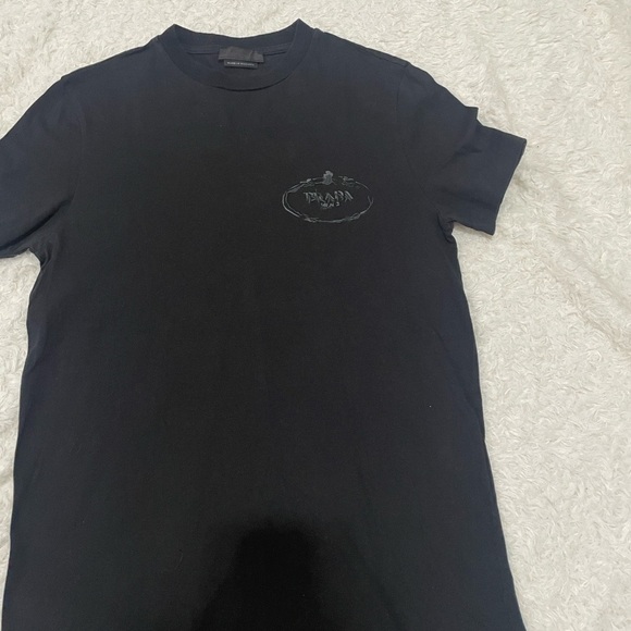 Prada Charcoal Men's Short Sleeve Tee - Picture 13 of 16